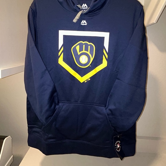 ⚾️🏟️ Milwaukee Brewers Marquee Stadium MLB Baseball Hoodie 🏟️⚾️ - Picture 11 of 11